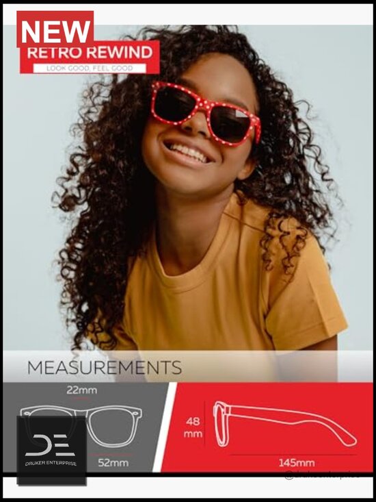 Vintage Polka Dot Wayfarer Sunglasses UV400 Non-Polarized Gradient Lens main image 5